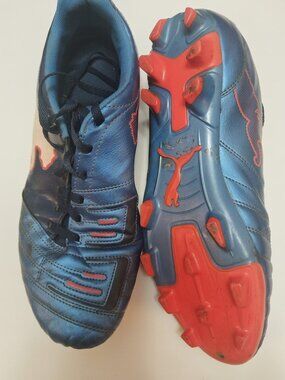 Puma Metallic Blue Soccer Cleats Men's - Size 11 US
